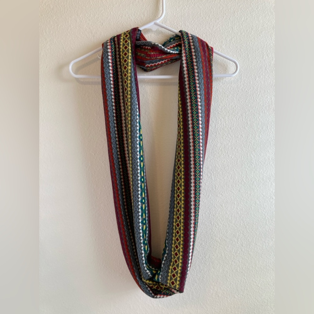 Multicolor Patterned Infinity Scarf